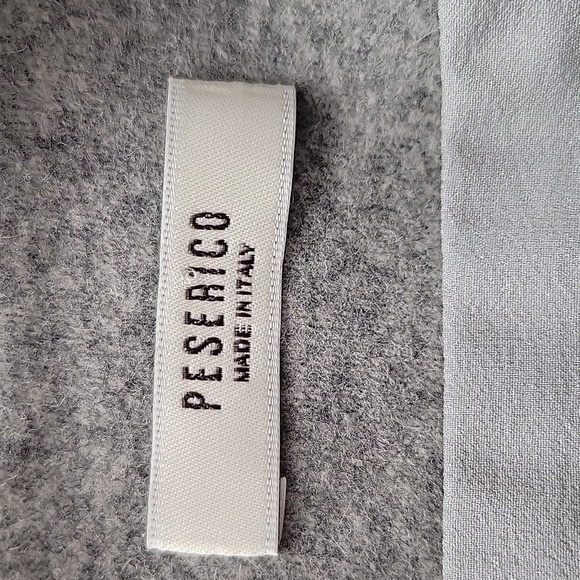 Peserico Grey Wool Blend Long Sleeve Midi Dress 44 - Picture 6 of 8